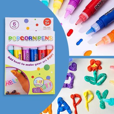 Markere cu efect tridimensional (6 buc) | PUFFPENS
