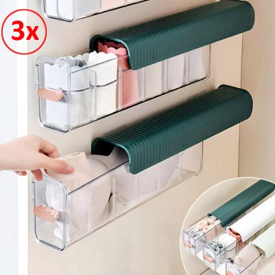 Organizatoare de depozitare cu montare simplă prin lipire (pachet de 3) | ORGABIN