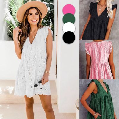 Rochie lejeră din dantelă pentru vară. | BELLACHIC