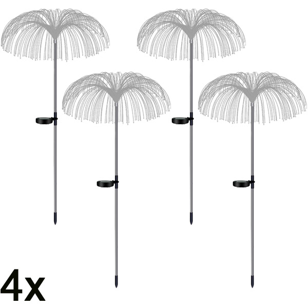 4x Lămpi solare tropicale pentru grădină | LUMIPALM